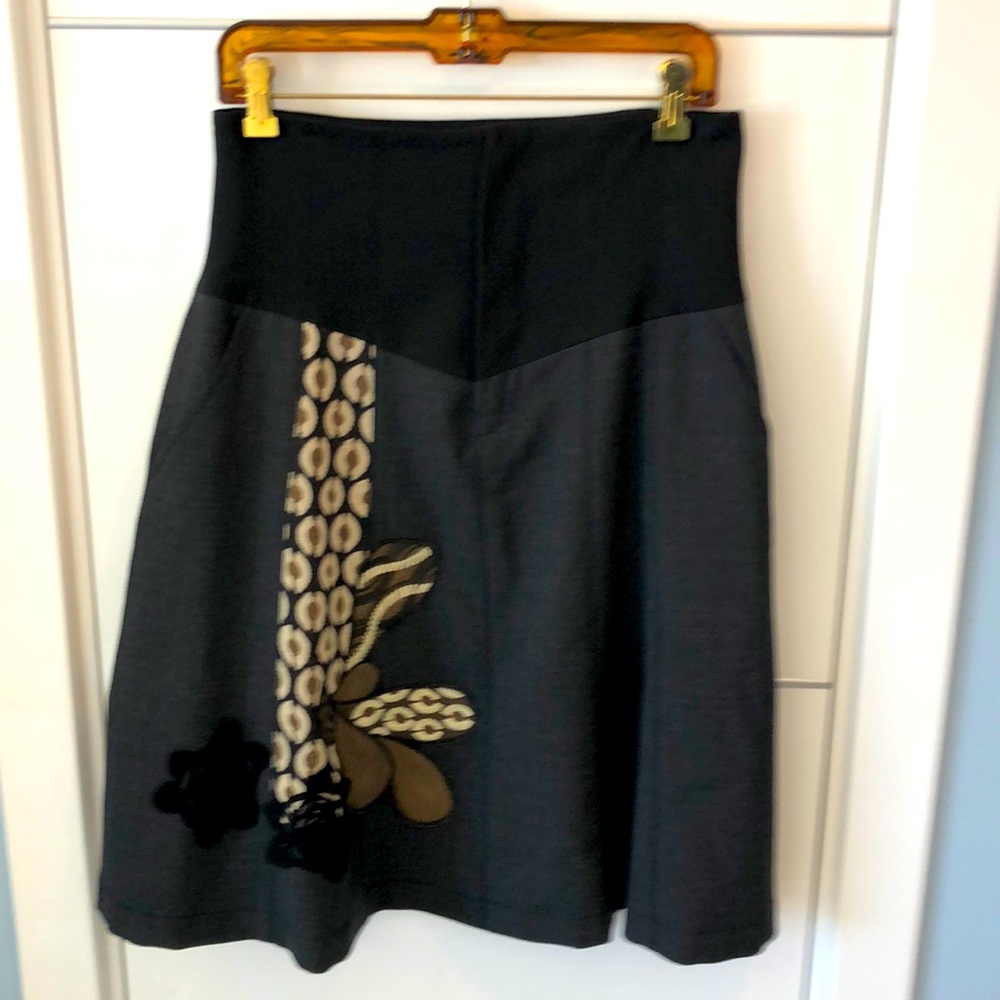Bleu Blanc Rouge high waisted skirt. French Sz 40